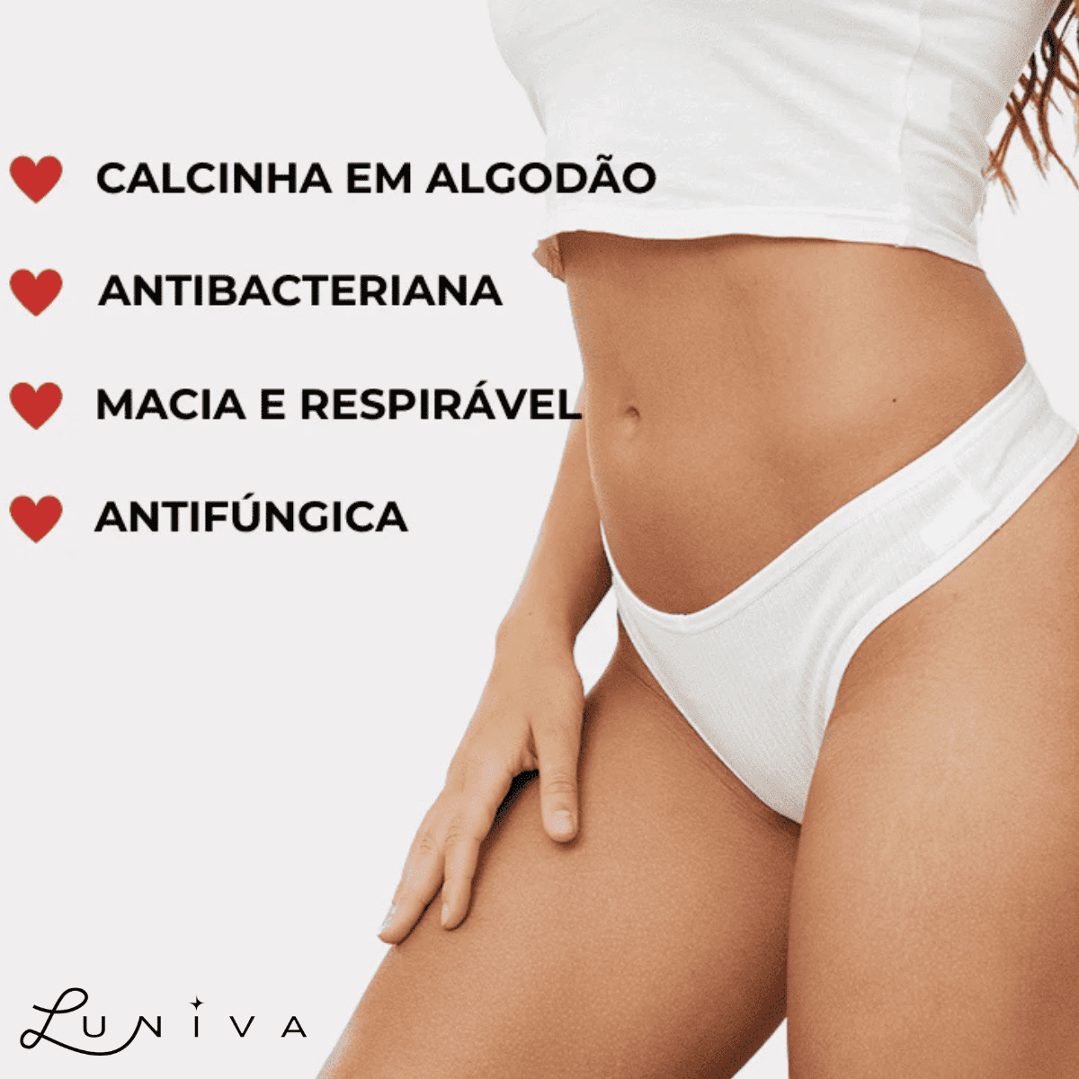 Calcinha Luniva Confort® - Compre 5 Leve 10
