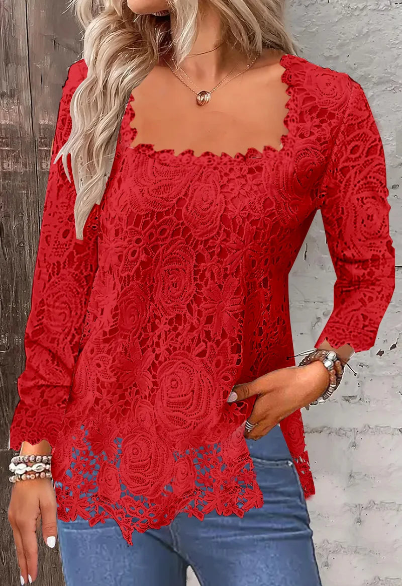 Blusa Feminina de Renda Vivienne - Loja Luniva