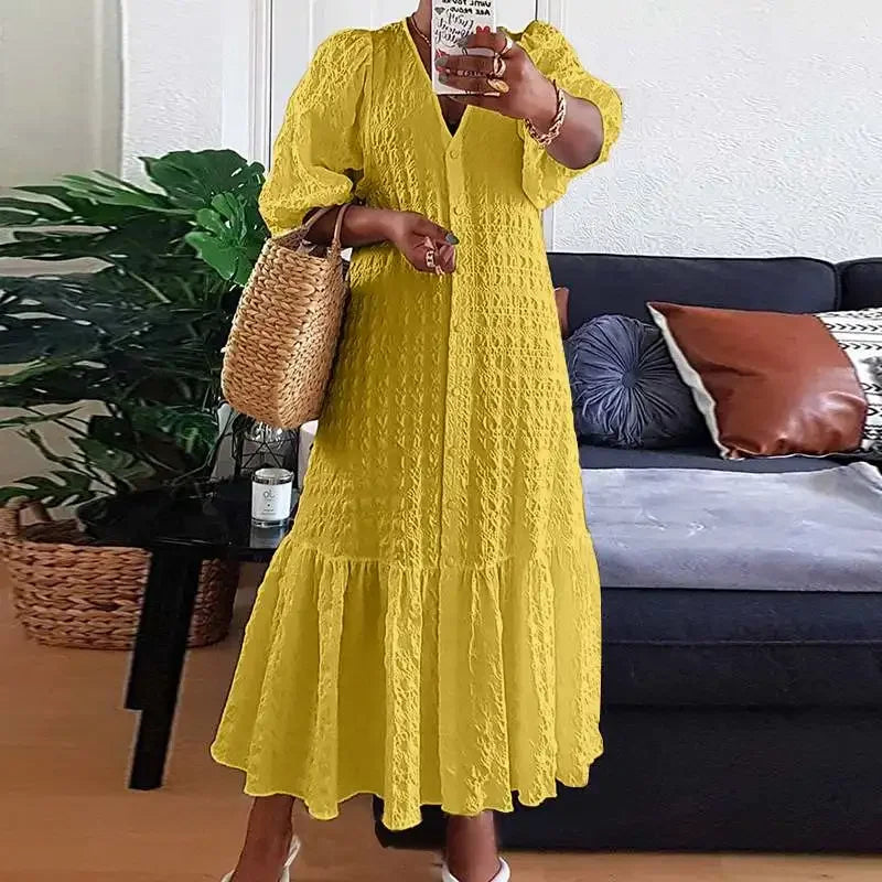 Vestido Longo Plissado Zenobia - Loja Luniva