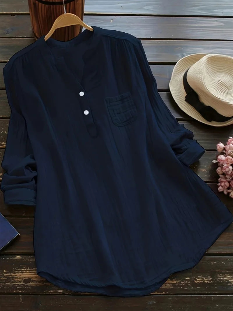 Camisa Feminina de Manga Comprida Melisande - Loja Luniva