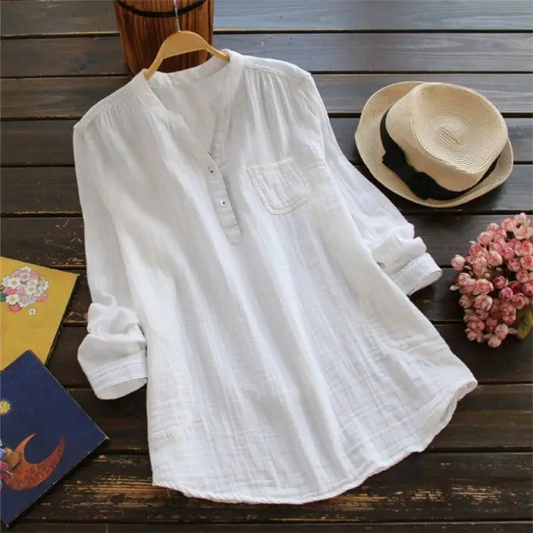 Camisa Feminina de Manga Comprida Melisande - Loja Luniva