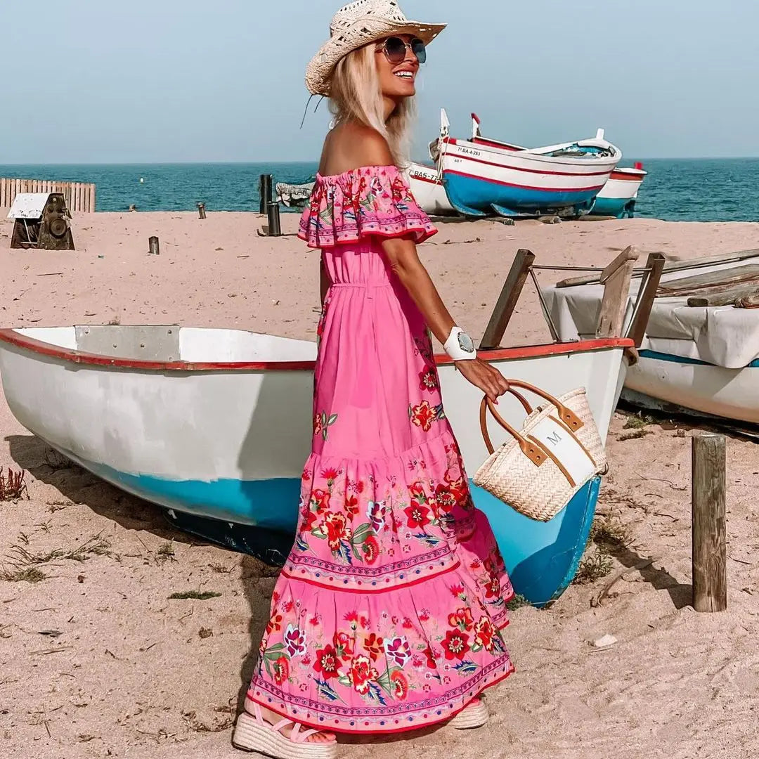 Vestido Longo Sem Ombros - Loja Luniva