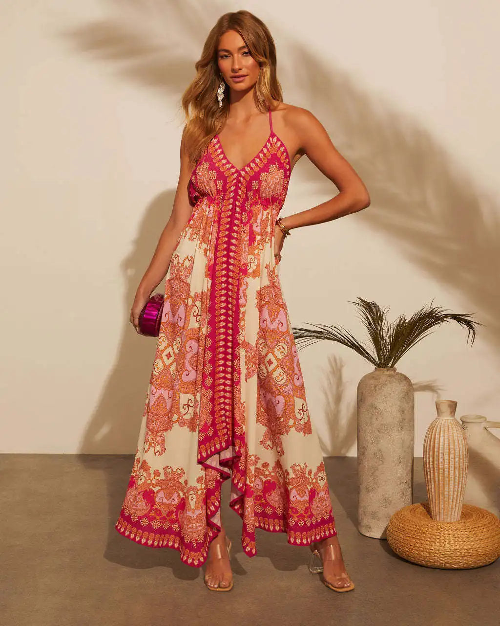 Vestido Longo Estampado Nerissa - Loja Luniva