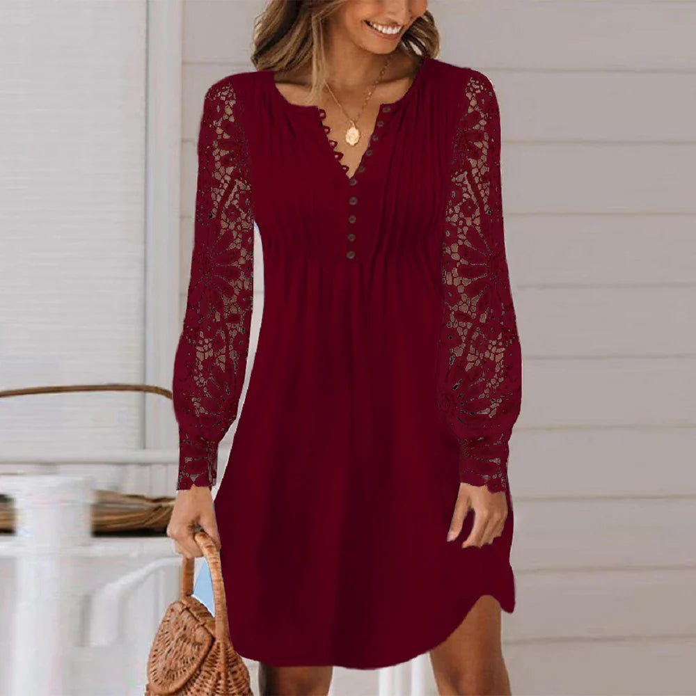Vestido de Manga Longa Galene - Loja Luniva
