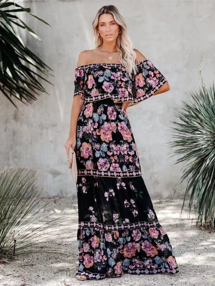Vestido Longo Sem Ombros - Loja Luniva