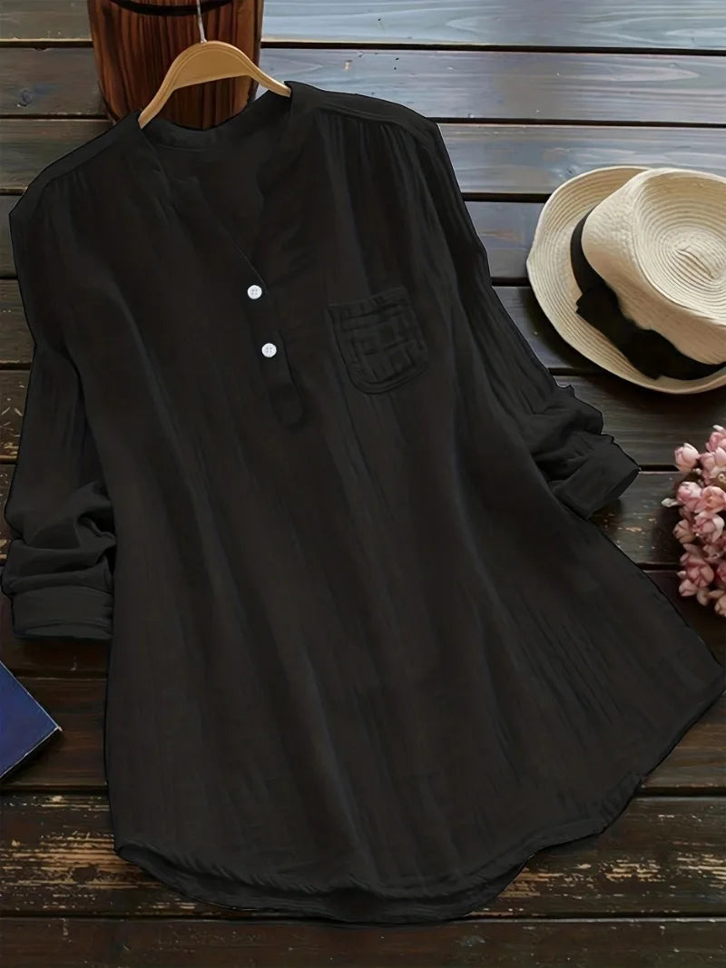 Camisa Feminina de Manga Comprida Melisande - Loja Luniva