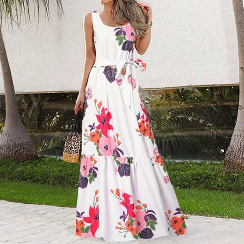Vestido Longo Estampado Esmeralda - Loja Luniva