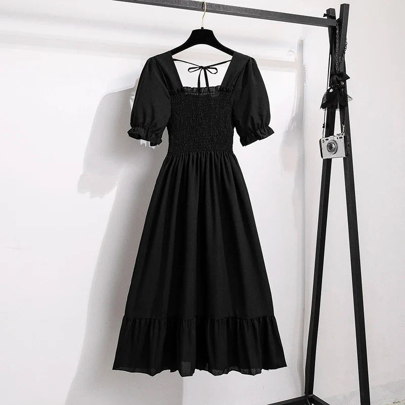 Vestido de Chiffon Manga Curta Venetia - Loja Luniva