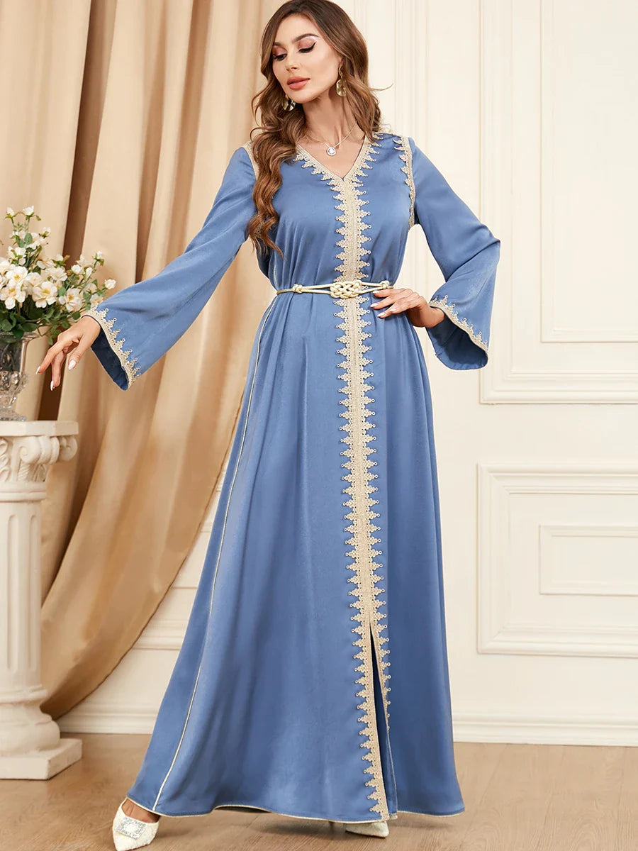 Vestido Longo com Cordão Titania - Loja Luniva