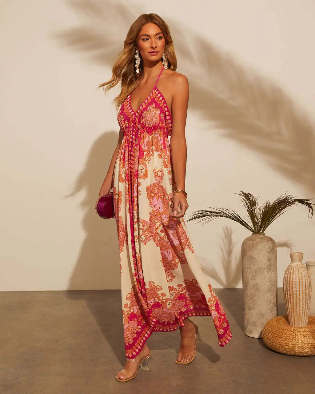 Vestido Longo Estampado Nerissa - Loja Luniva