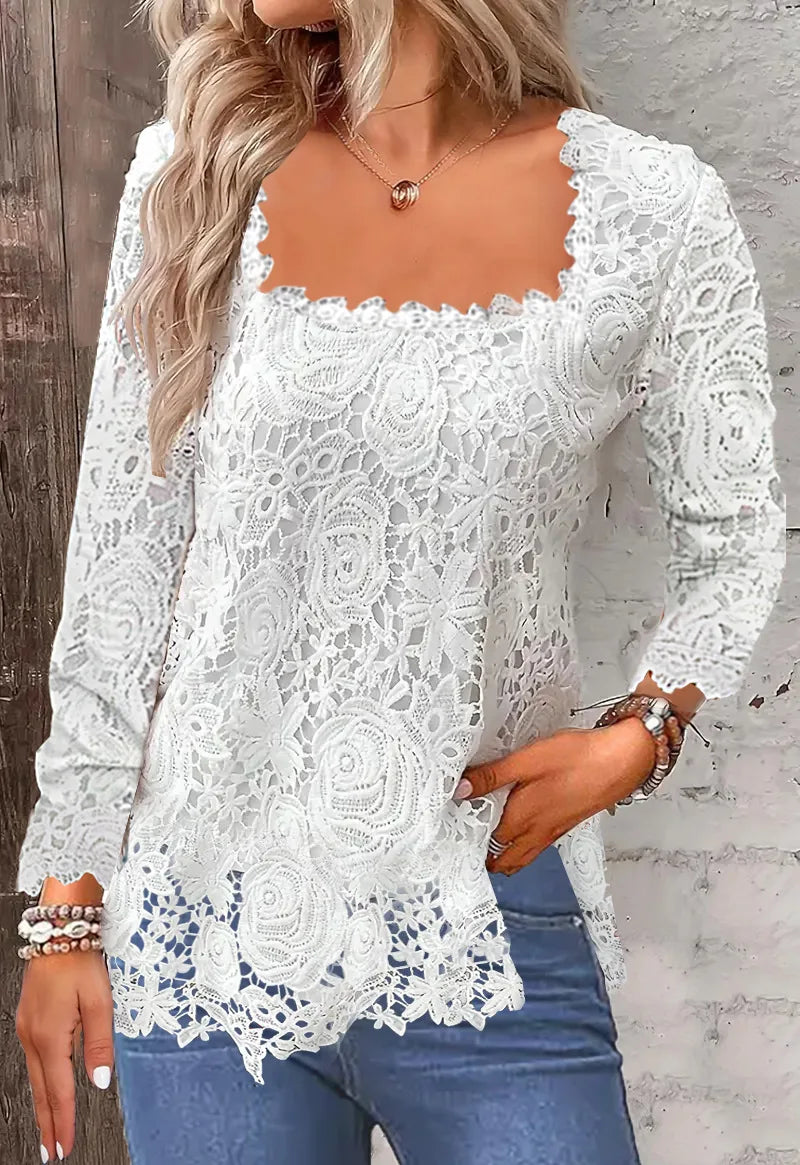 Blusa Feminina de Renda Vivienne - Loja Luniva