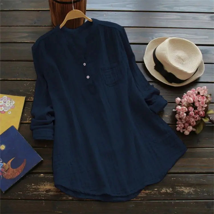 Camisa Feminina de Manga Comprida Melisande - Loja Luniva