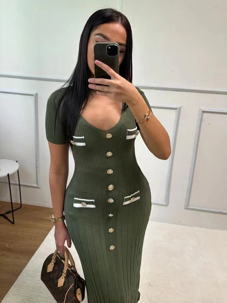 Vestido Longo de Malha Romilda - Loja Luniva