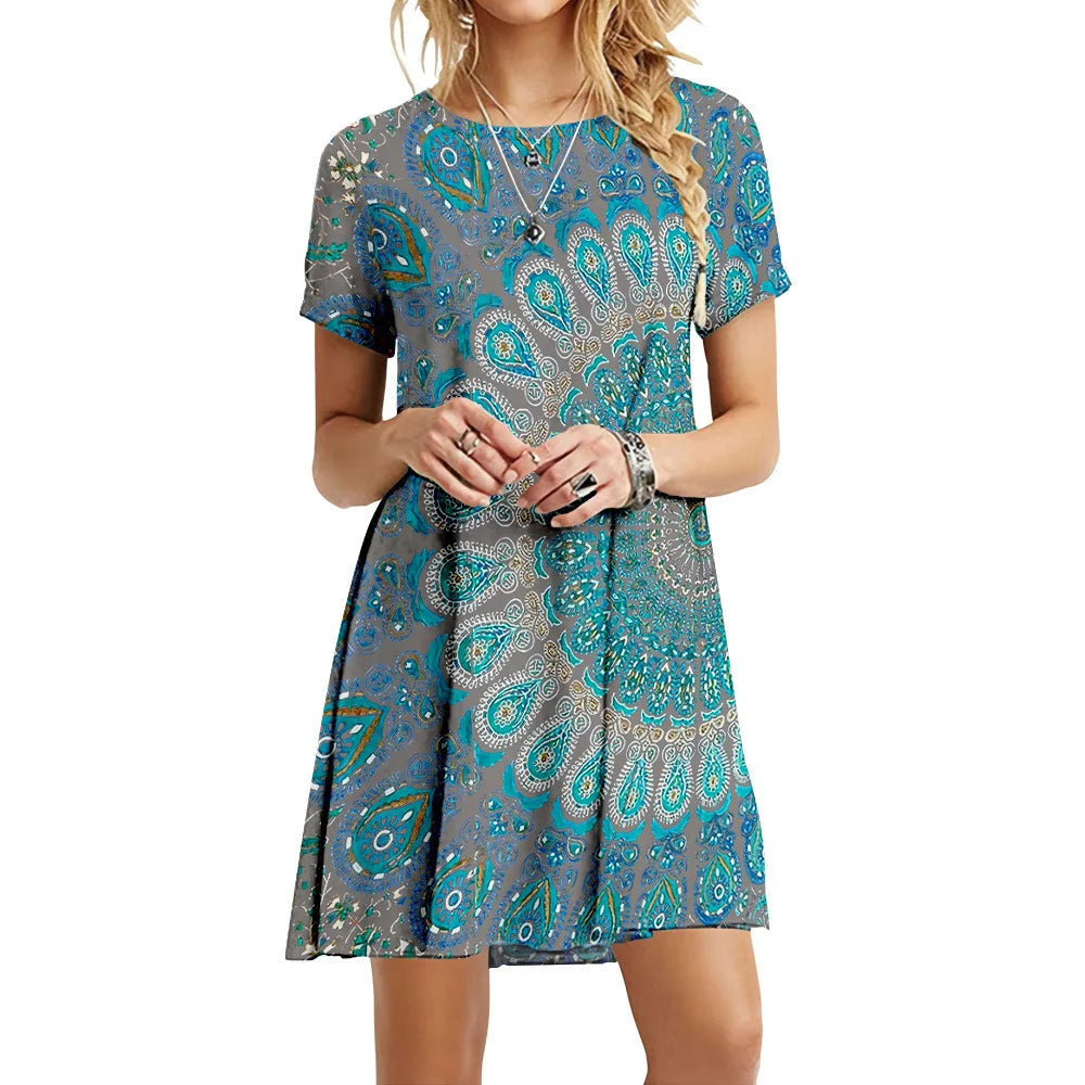 Vestido Estampado Efigênia - Loja Luniva