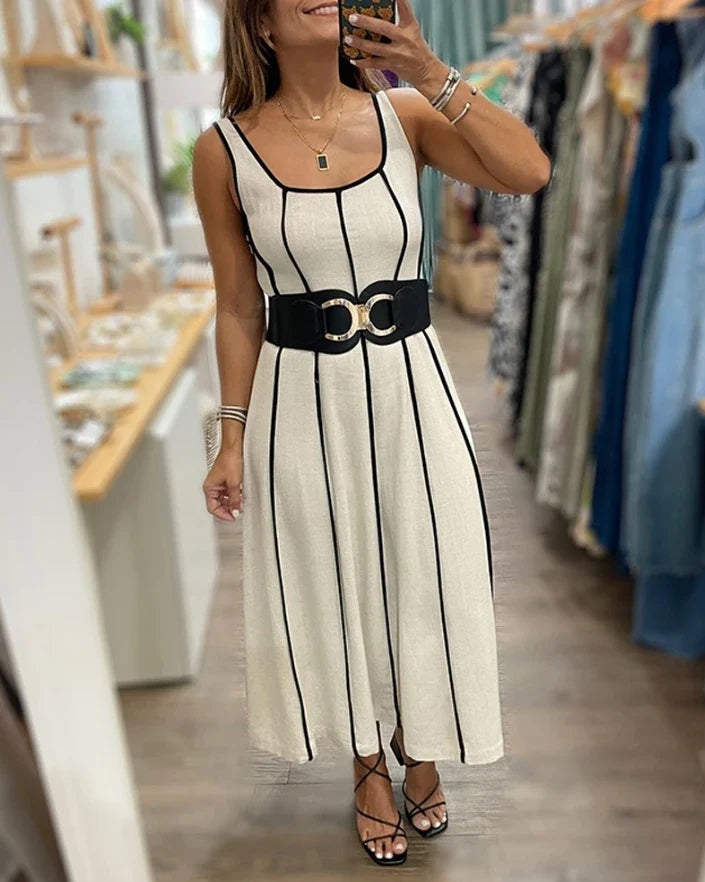 Vestido Listrado Kalissa - Loja Luniva