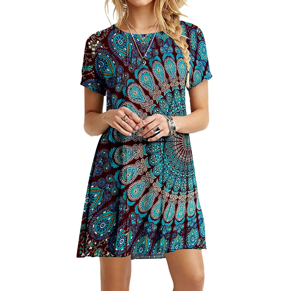 Vestido Estampado Efigênia - Loja Luniva