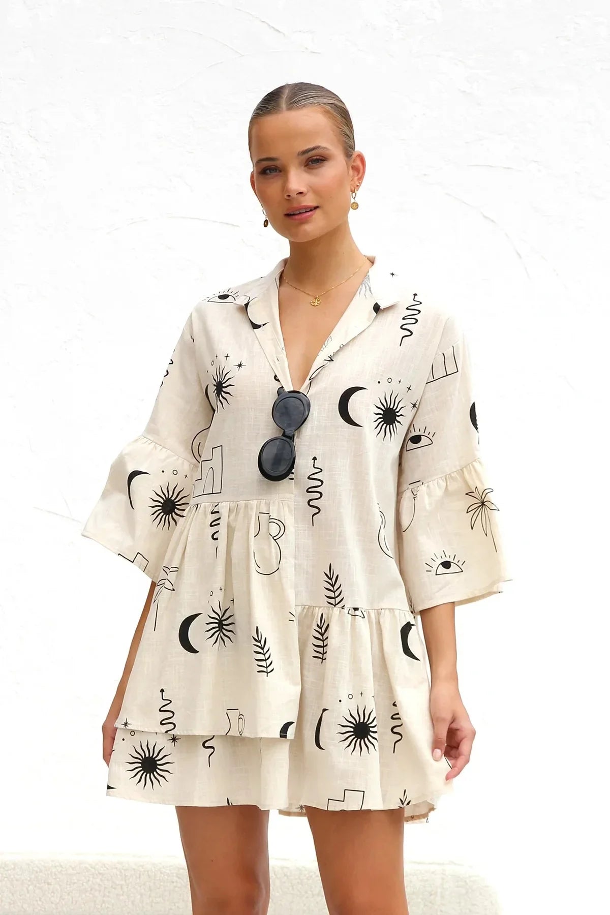 Vestido Estampado Gracinda - Loja Luniva