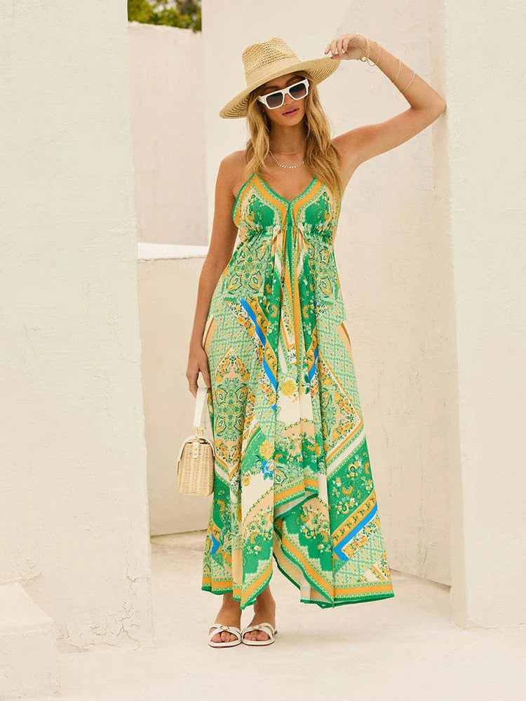 Vestido Longo Estampado Nerissa - Loja Luniva