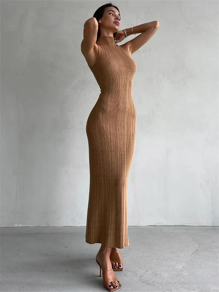 Vestido Longo Sem Mangas Adassa - Loja Luniva