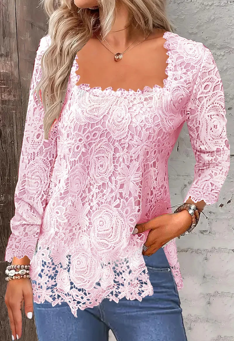Blusa Feminina de Renda Vivienne - Loja Luniva