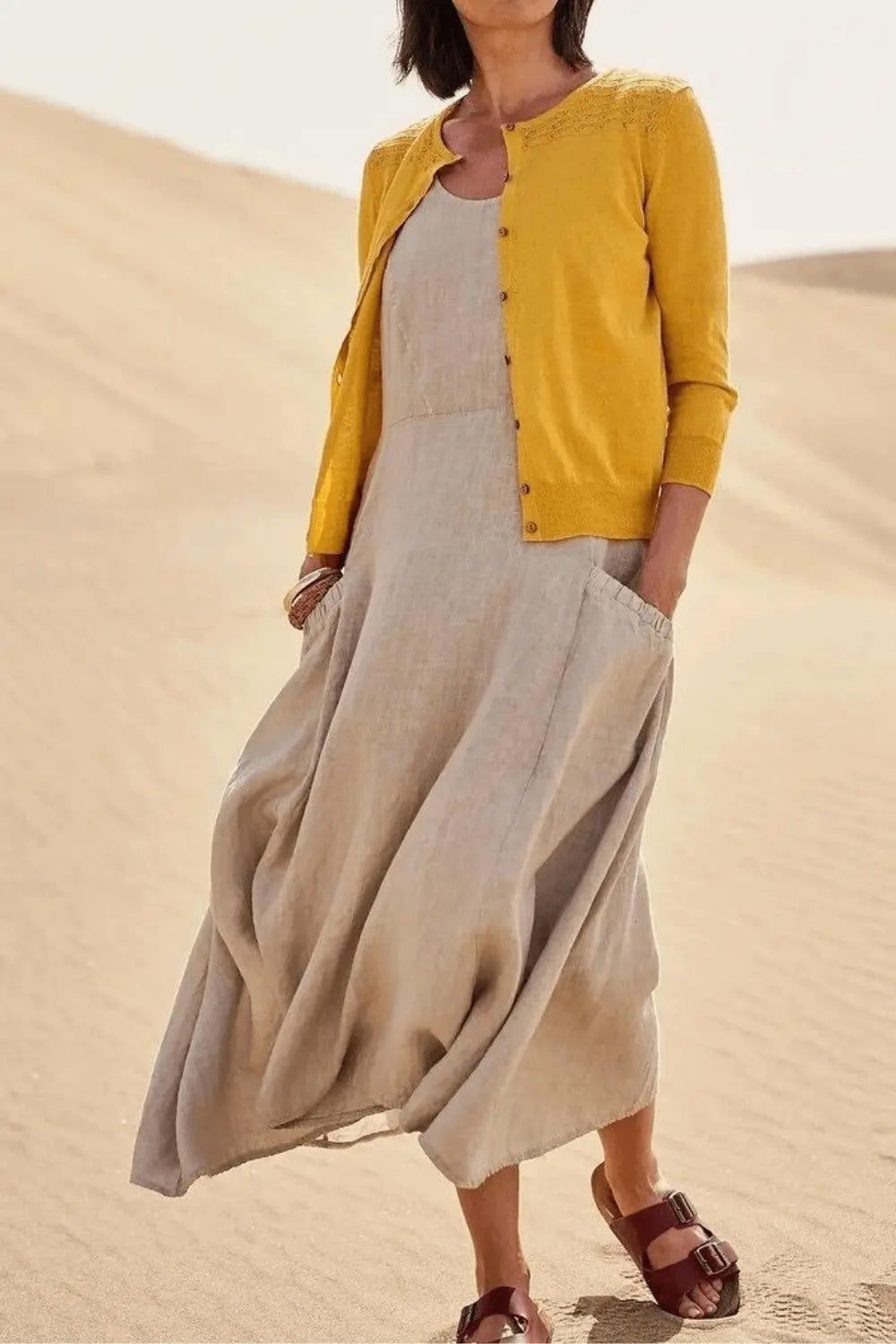 Vestido De Linho - Alicie - Loja Luniva