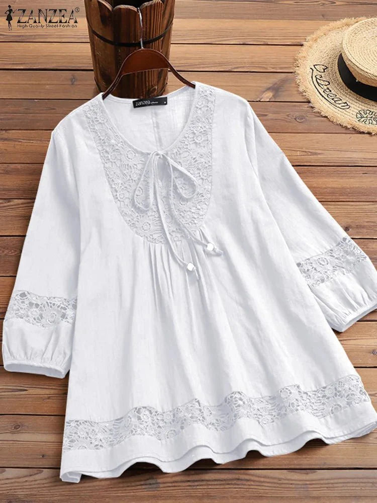Blusa Feminina de Crochê Alzira - Loja Luniva