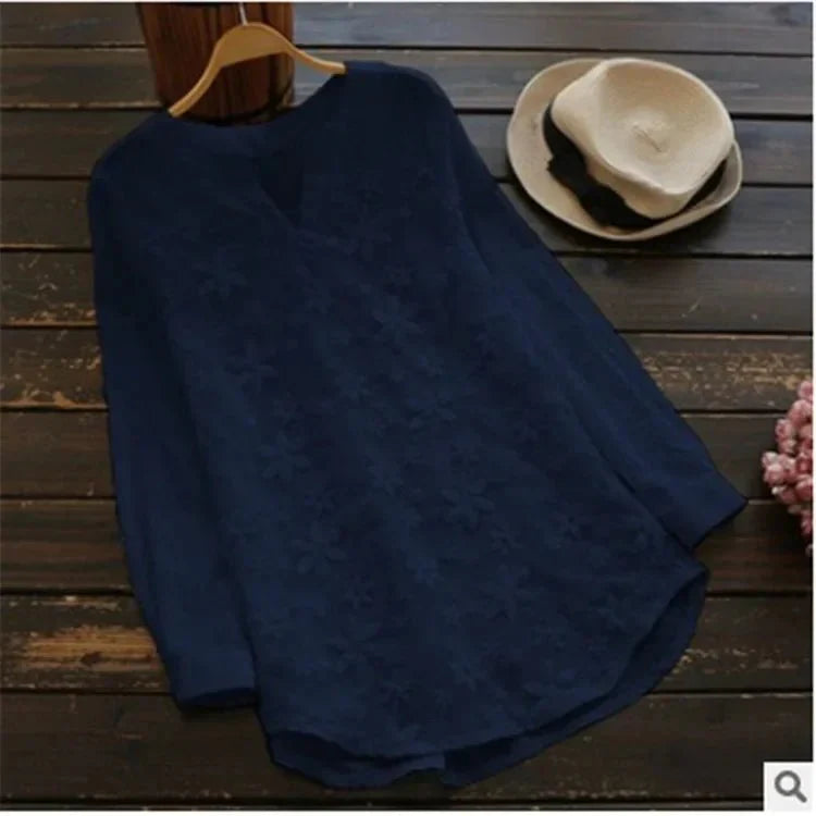 Blusa Feminina de Renda Manga Longa - Loja Luniva