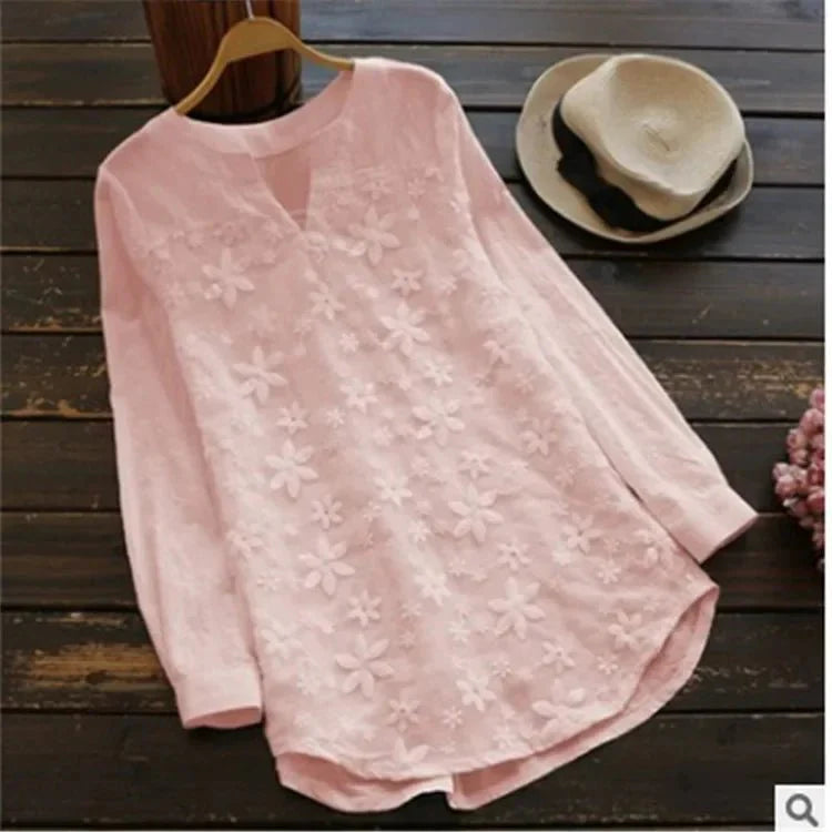 Blusa Feminina de Renda Manga Longa - Loja Luniva
