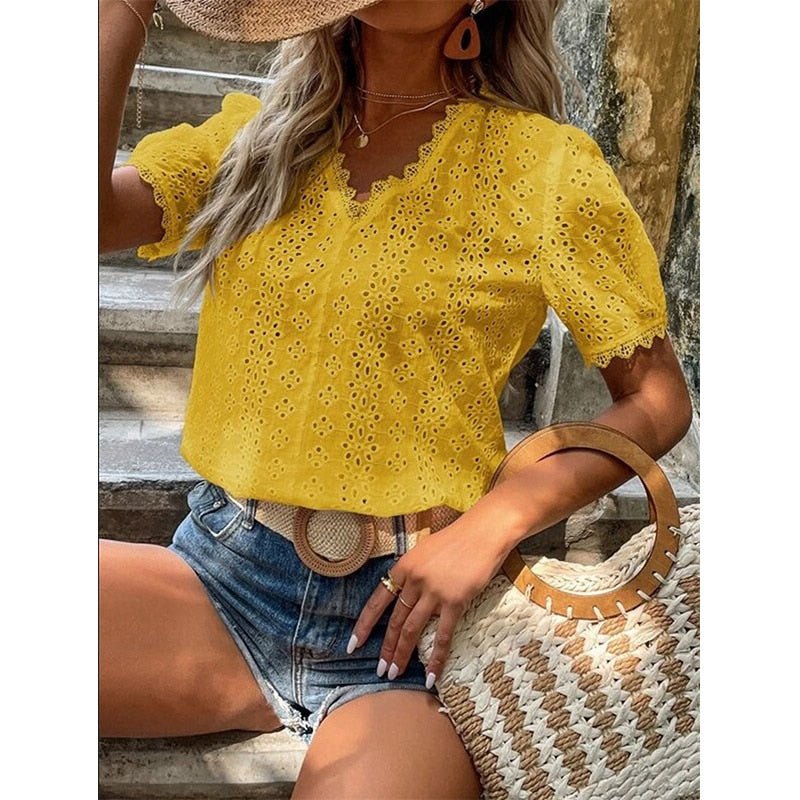 Blusa Feminina De Renda - Norma - Loja Luniva