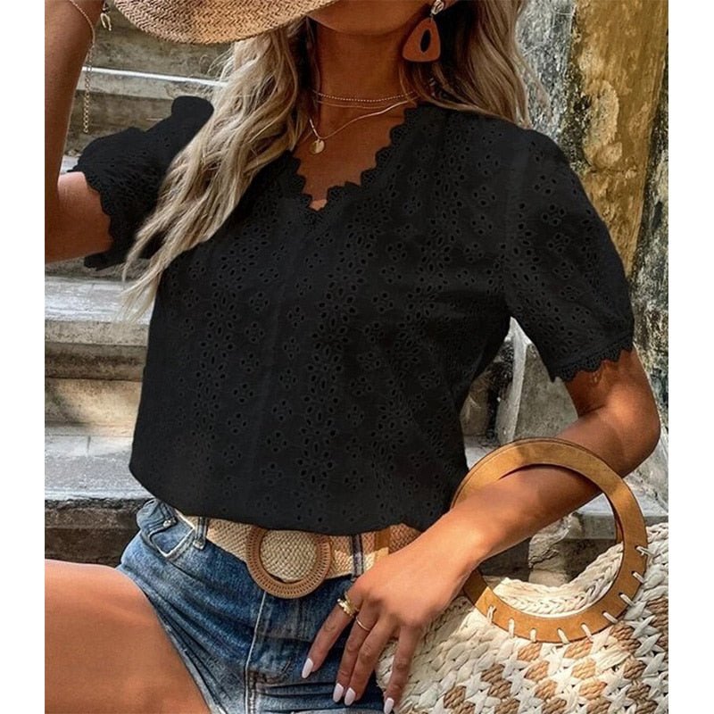 Blusa Feminina De Renda - Norma - Loja Luniva