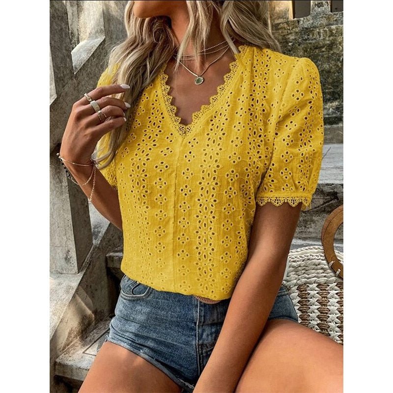 Blusa Feminina De Renda - Norma - Loja Luniva
