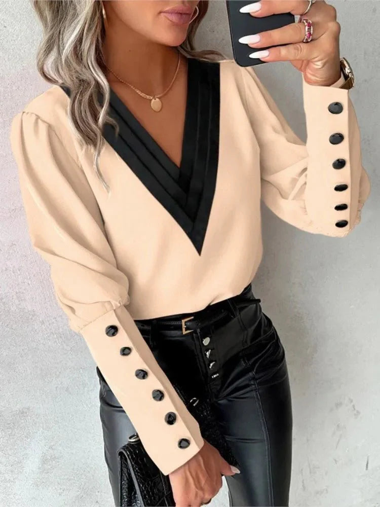 Blusa Feminina Social Manga Longa - Loja Luniva