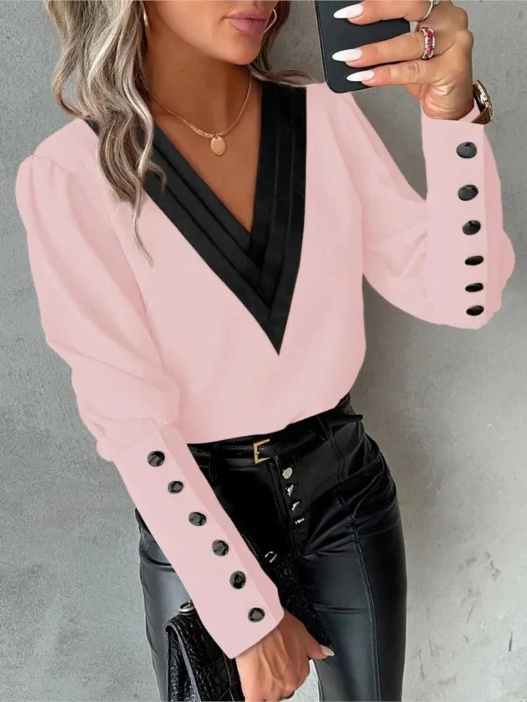 Blusa Feminina Social Manga Longa - Loja Luniva