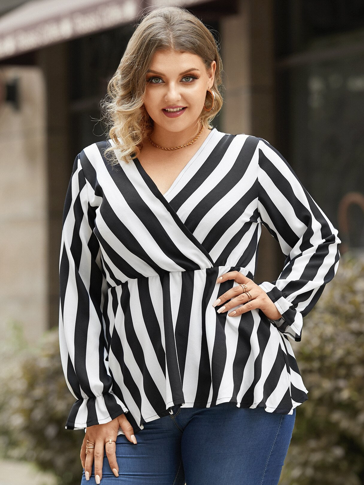Blusa Longa Feminina Listrada - Loja Luniva