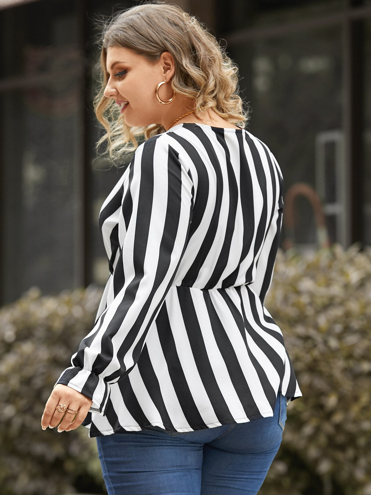 Blusa Longa Feminina Listrada - Loja Luniva