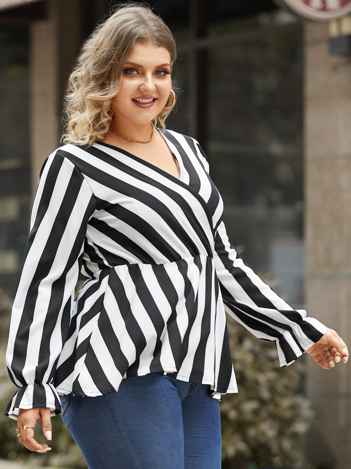 Blusa Longa Feminina Listrada - Loja Luniva
