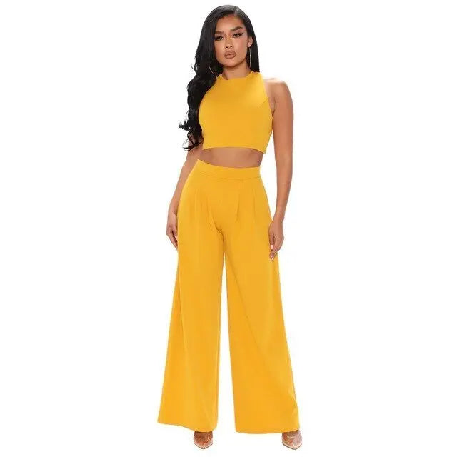 Calça Feminina Pantalona Conjunto - Loja Luniva