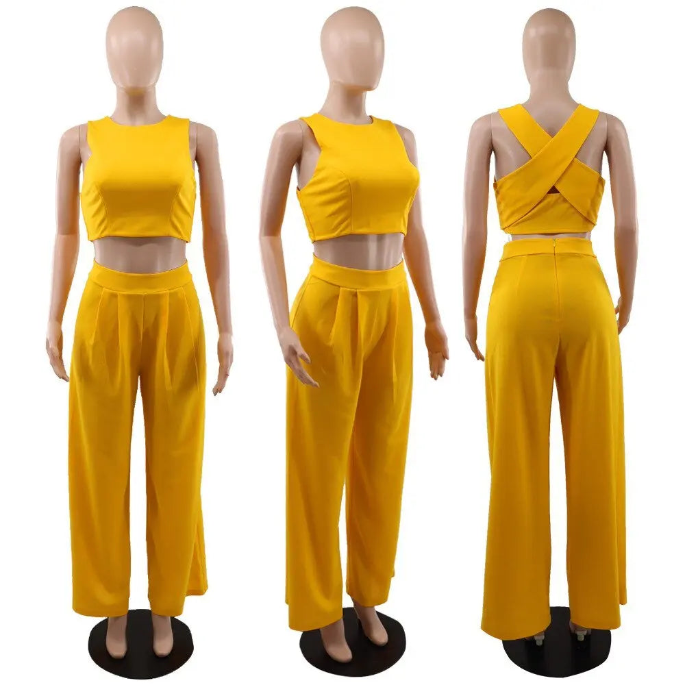 Calça Feminina Pantalona Conjunto - Loja Luniva