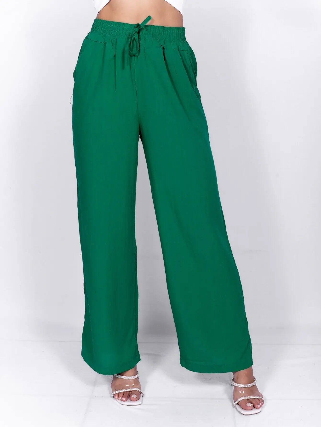 Calça Feminina Pantalona De Viscolinho - Loja Luniva
