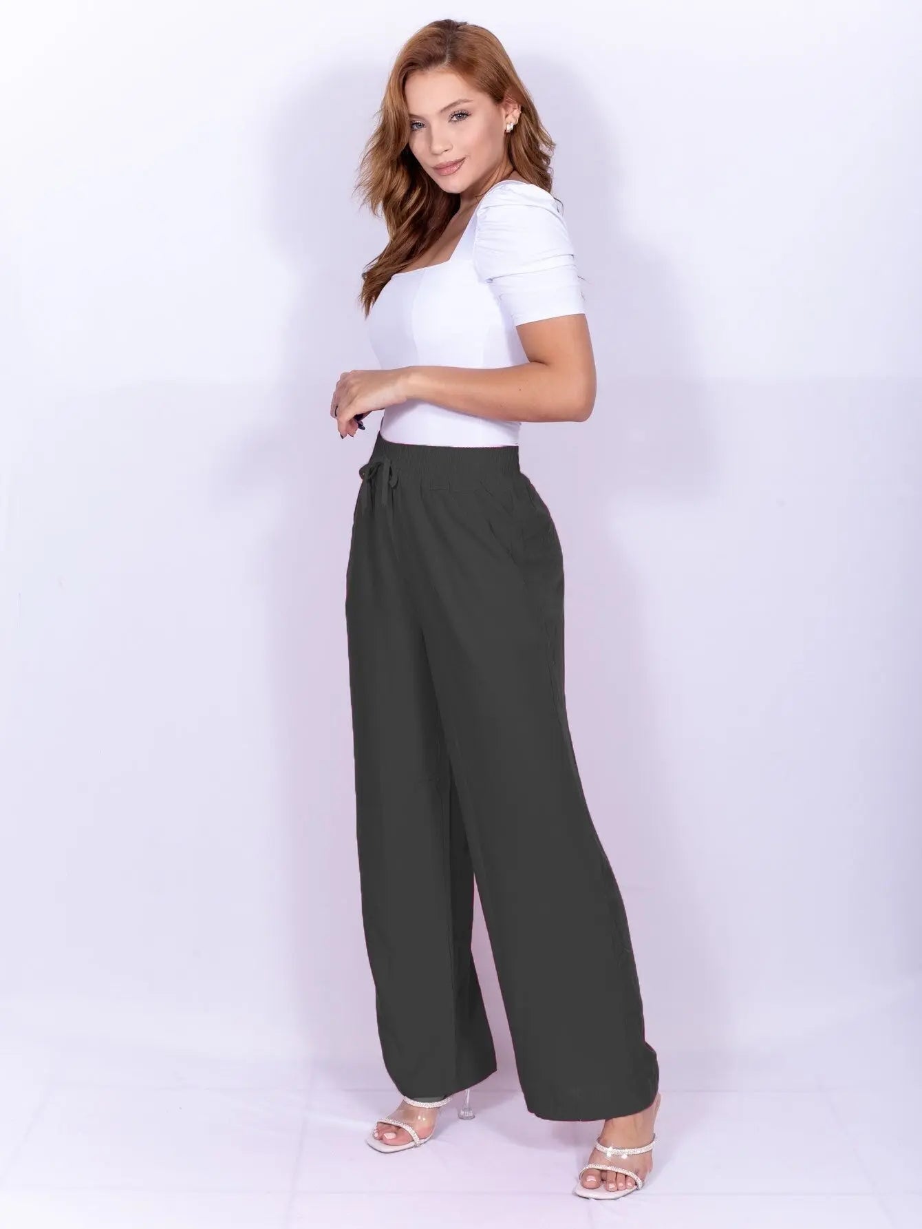 Calça Feminina Pantalona De Viscolinho - Loja Luniva