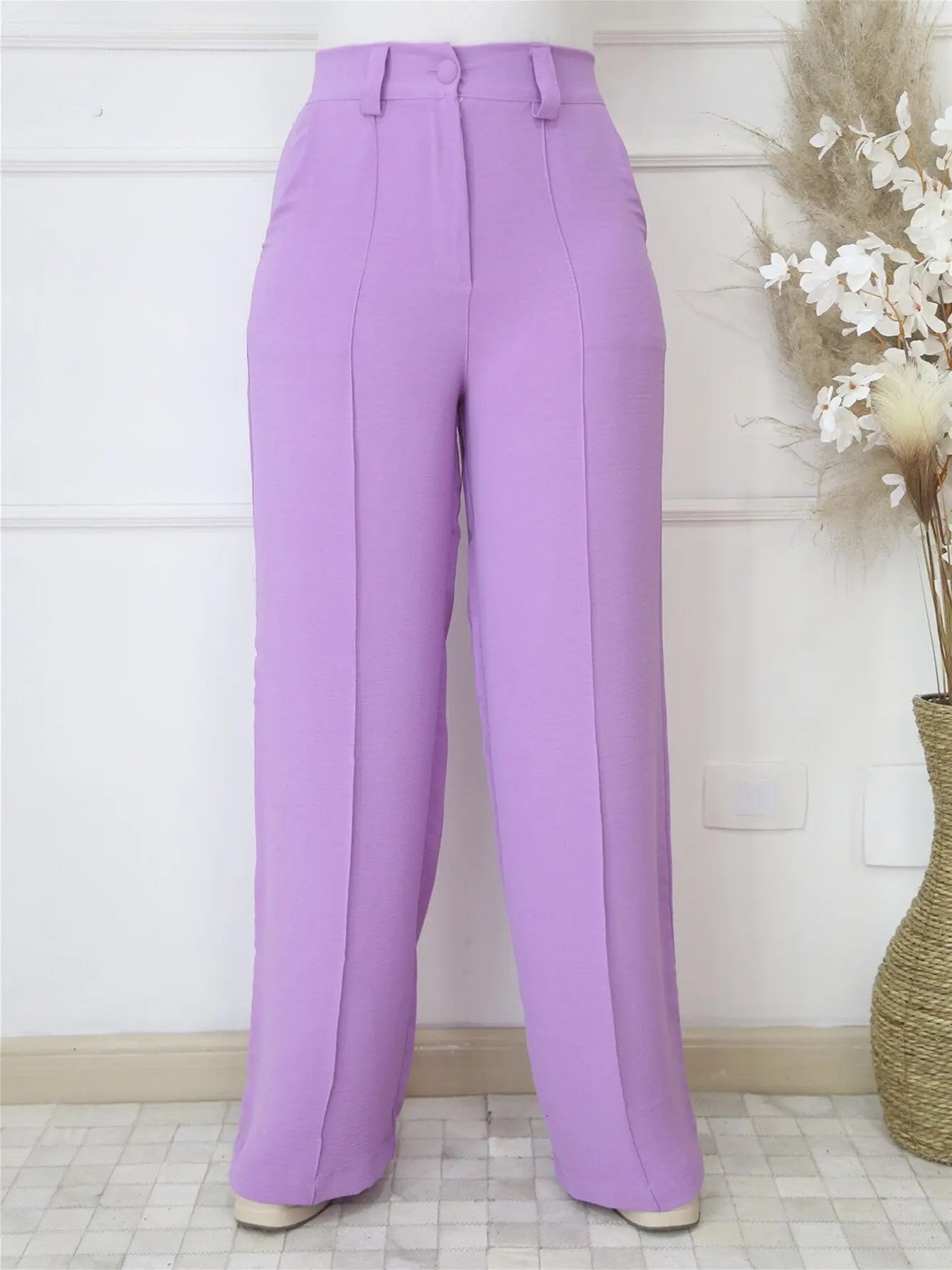 Calça Pantalona Feminina Cintura Alta - Loja Luniva