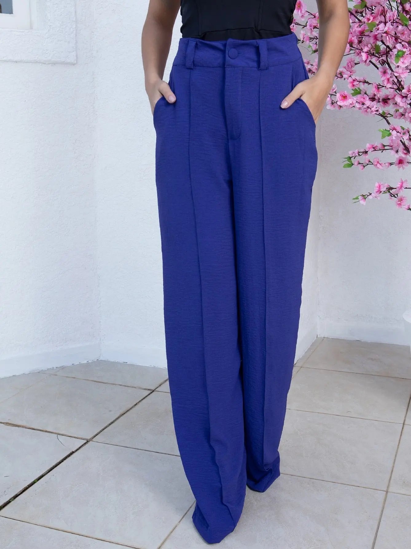 Calça Pantalona Feminina Cintura Alta - Loja Luniva