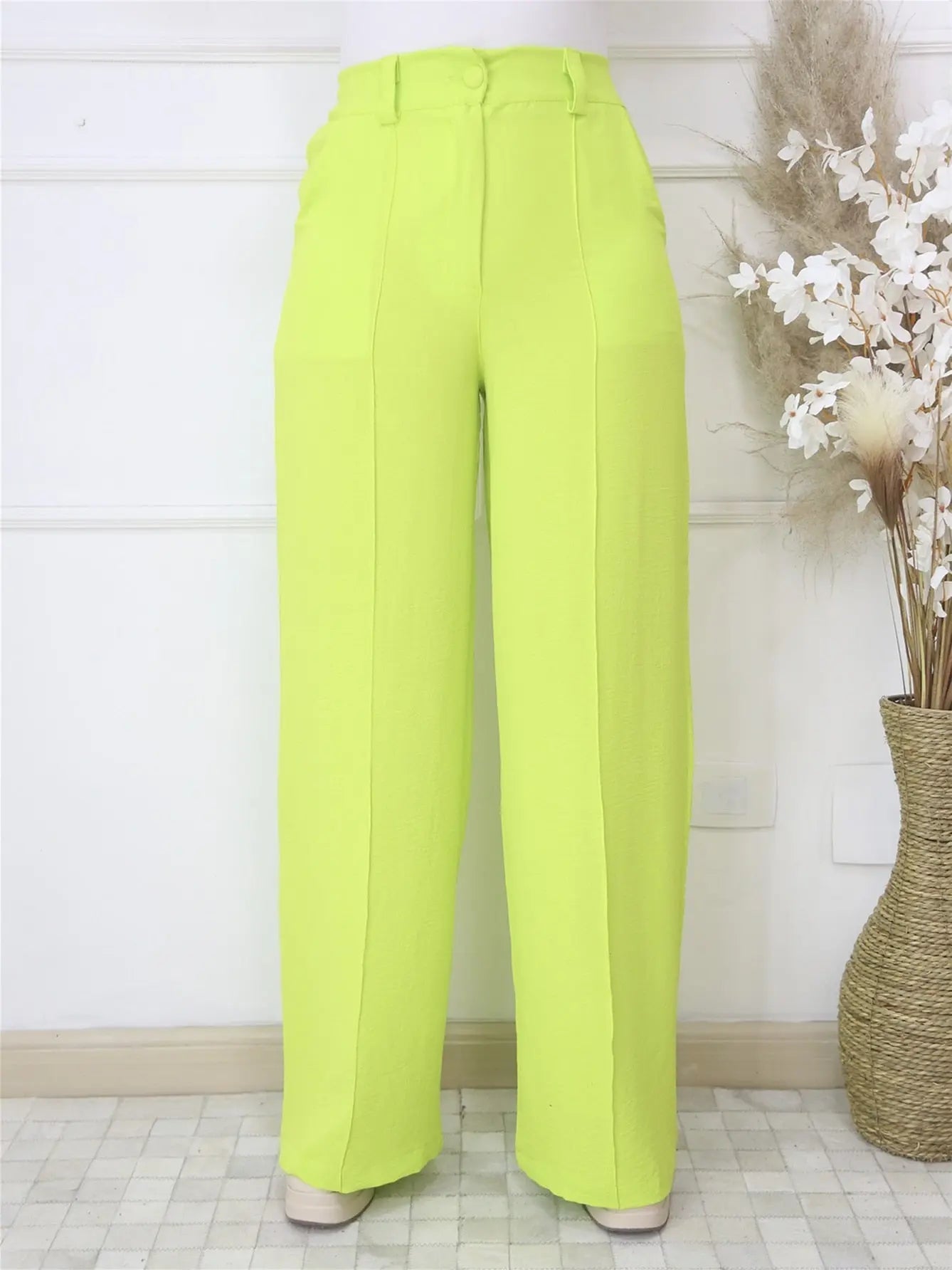 Calça Pantalona Feminina Cintura Alta - Loja Luniva