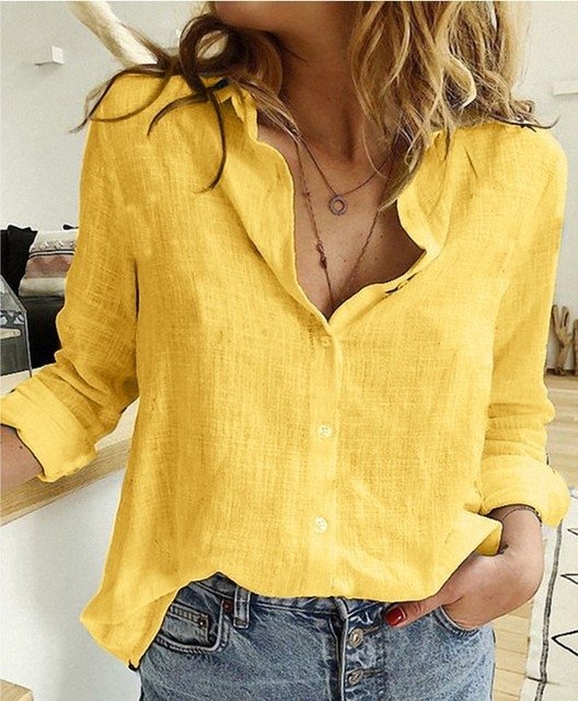 Camisa De Linho Feminina - Abigail - Loja Luniva