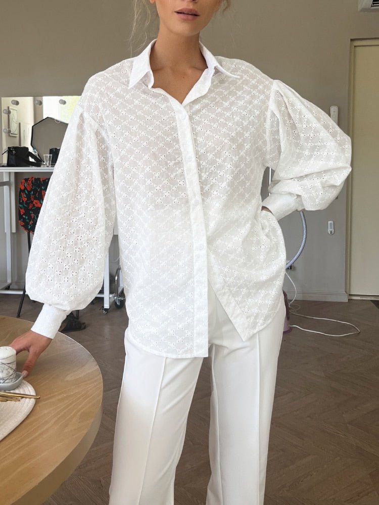 Camisa Feminina Manga Longa Bufante - Loja Luniva
