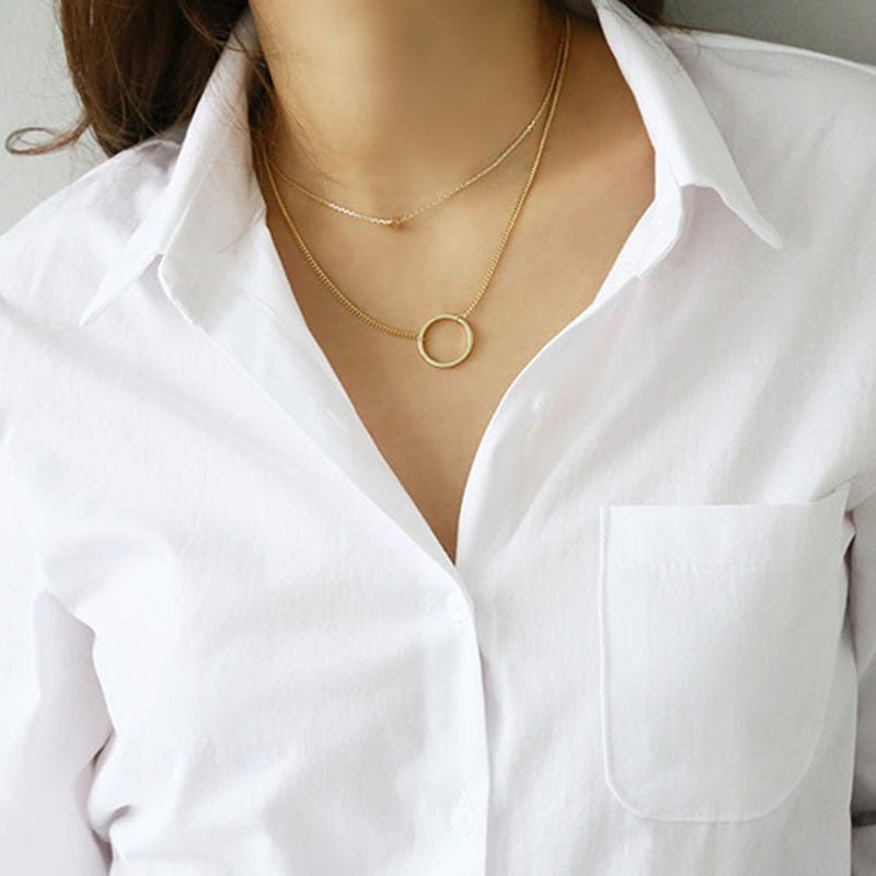 Camisa Feminina Social Branca Gola V - Loja Luniva