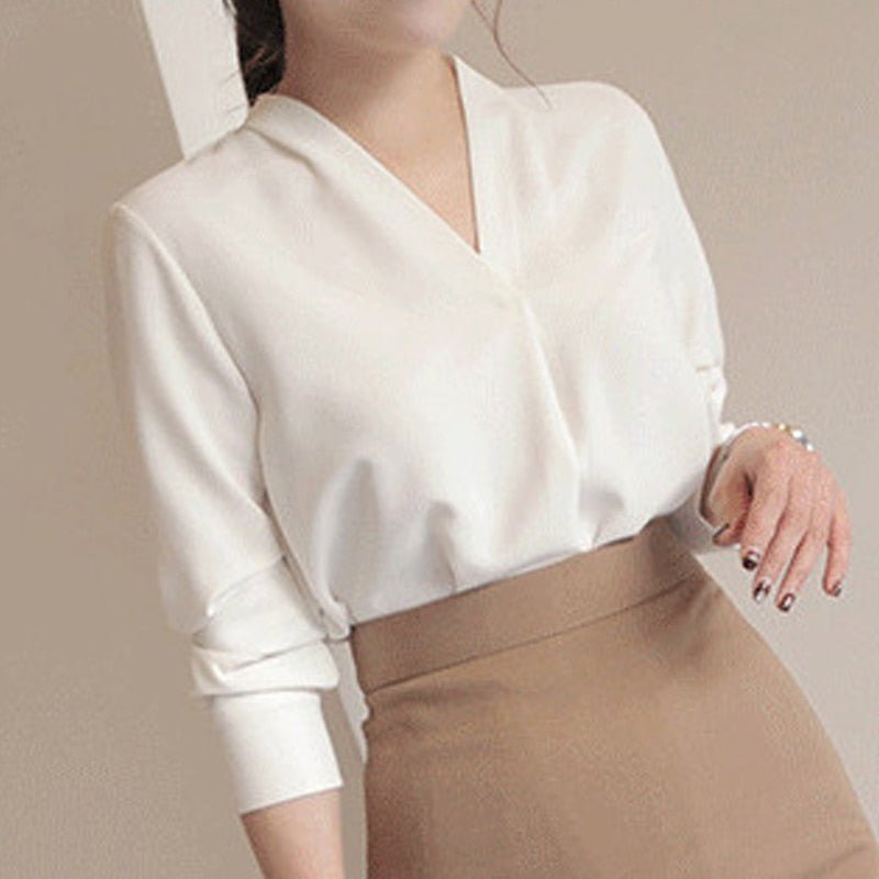 Camisa Feminina Social Lisa Gola V - Loja Luniva