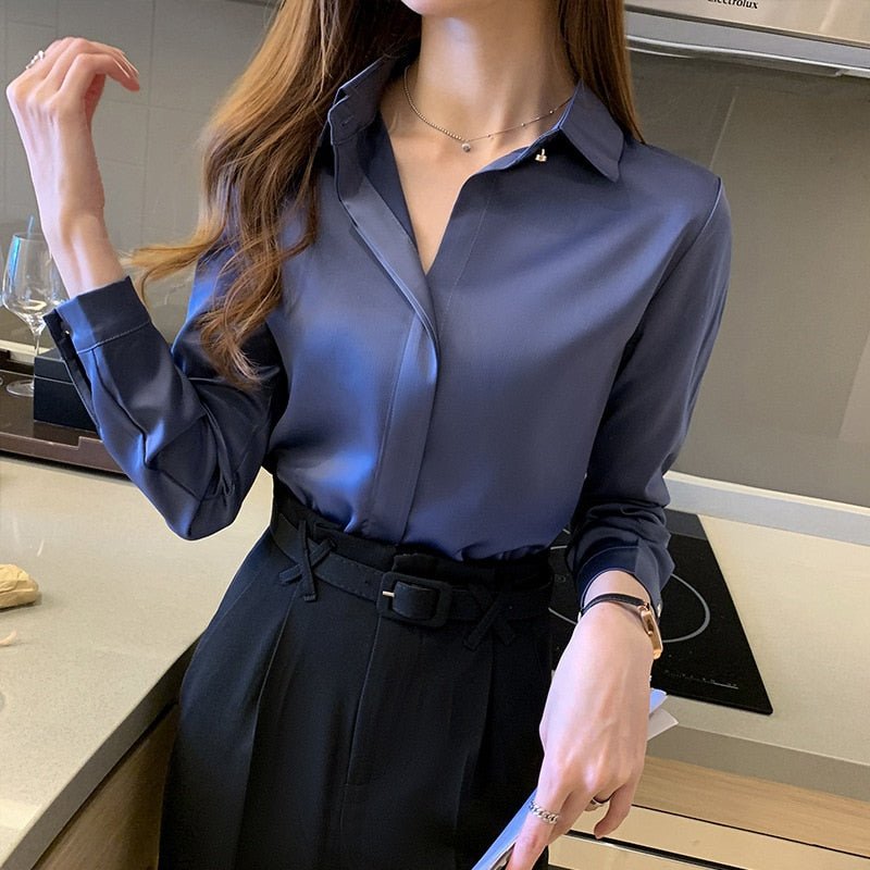 Camisa Feminina Social Viena Santis - Loja Luniva