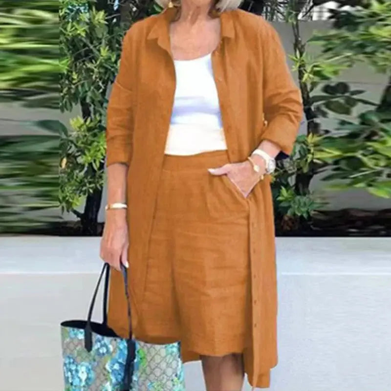 Conjunto De Linho Feminino Abbia - Loja Luniva