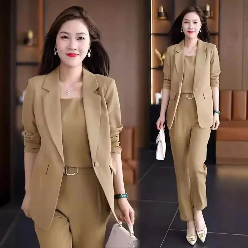 Conjunto Feminino Blazer com Cinto - Loja Luniva